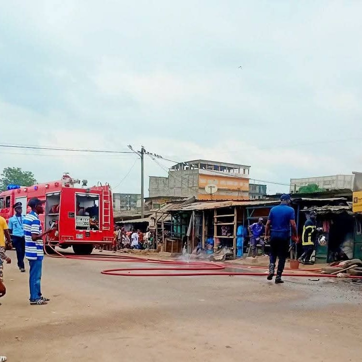 les pompiers en intervention 